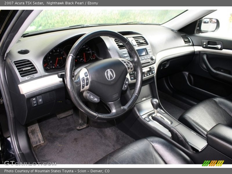 Nighthawk Black Pearl / Ebony 2007 Acura TSX Sedan