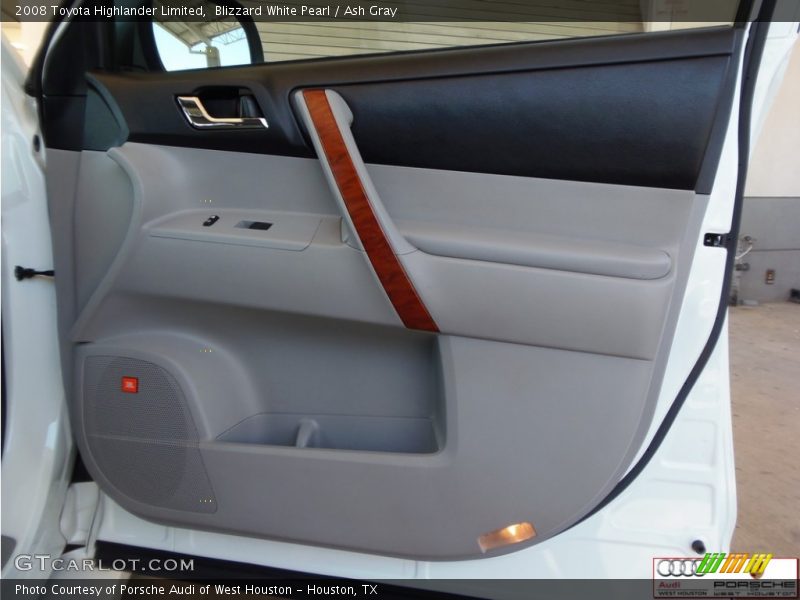 Blizzard White Pearl / Ash Gray 2008 Toyota Highlander Limited