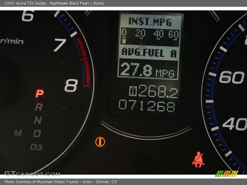 Nighthawk Black Pearl / Ebony 2007 Acura TSX Sedan
