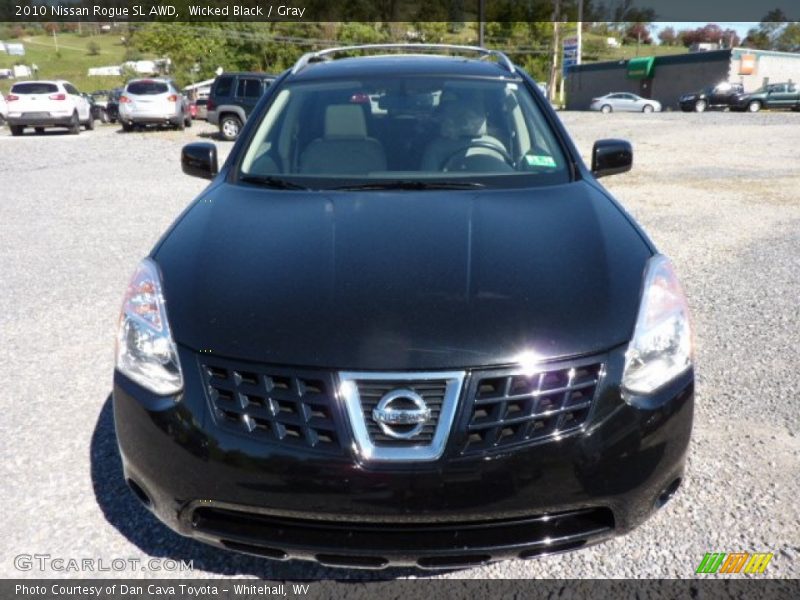 Wicked Black / Gray 2010 Nissan Rogue SL AWD