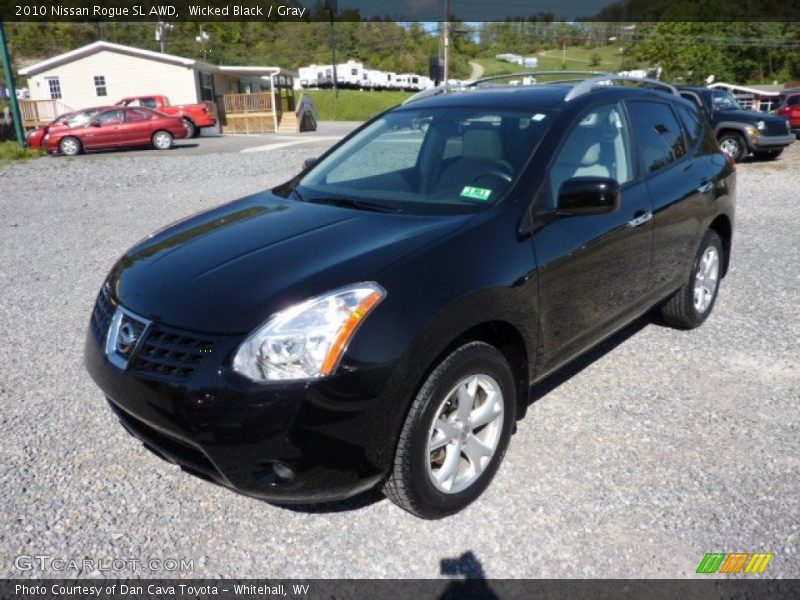 Wicked Black / Gray 2010 Nissan Rogue SL AWD