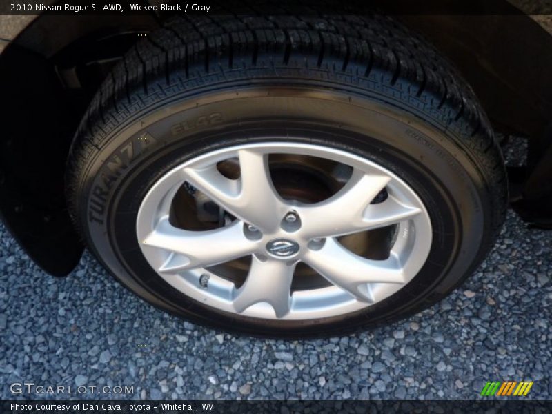 Wicked Black / Gray 2010 Nissan Rogue SL AWD