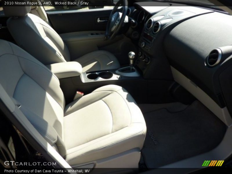 Wicked Black / Gray 2010 Nissan Rogue SL AWD