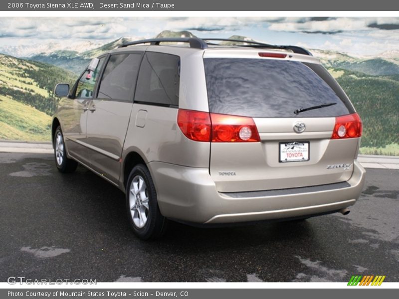 Desert Sand Mica / Taupe 2006 Toyota Sienna XLE AWD