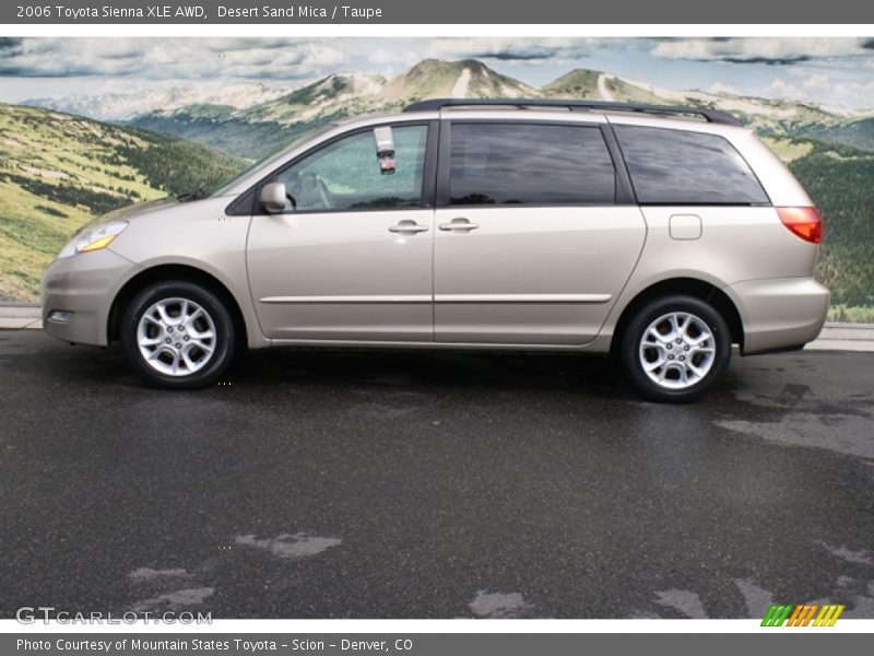 Desert Sand Mica / Taupe 2006 Toyota Sienna XLE AWD
