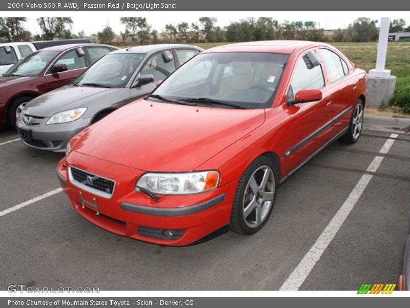 Passion Red / Beige/Light Sand 2004 Volvo S60 R AWD