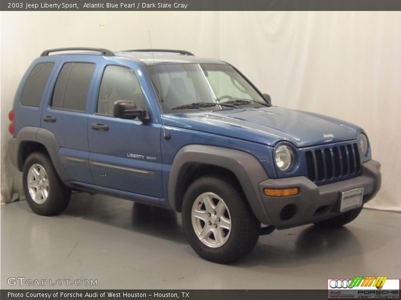 Atlantic Blue Pearl / Dark Slate Gray 2003 Jeep Liberty Sport