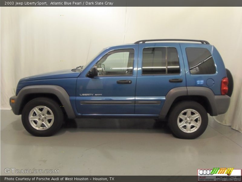 Atlantic Blue Pearl / Dark Slate Gray 2003 Jeep Liberty Sport