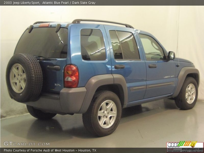 Atlantic Blue Pearl / Dark Slate Gray 2003 Jeep Liberty Sport