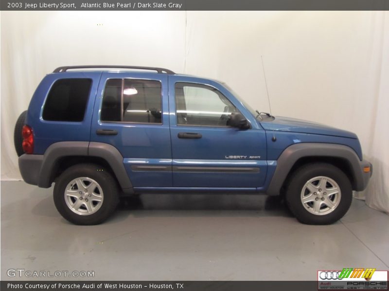 Atlantic Blue Pearl / Dark Slate Gray 2003 Jeep Liberty Sport