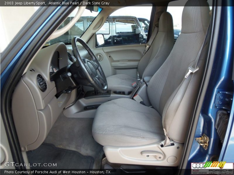 Atlantic Blue Pearl / Dark Slate Gray 2003 Jeep Liberty Sport