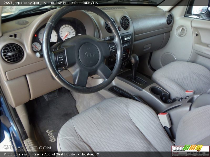 Atlantic Blue Pearl / Dark Slate Gray 2003 Jeep Liberty Sport