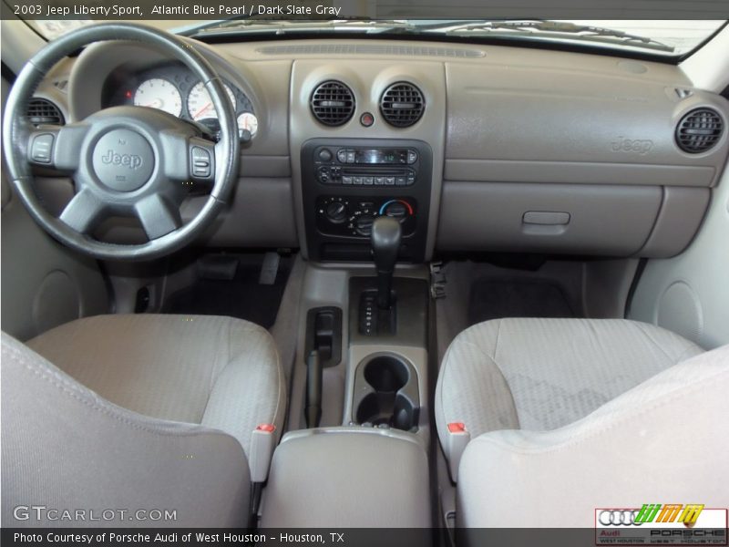 Atlantic Blue Pearl / Dark Slate Gray 2003 Jeep Liberty Sport