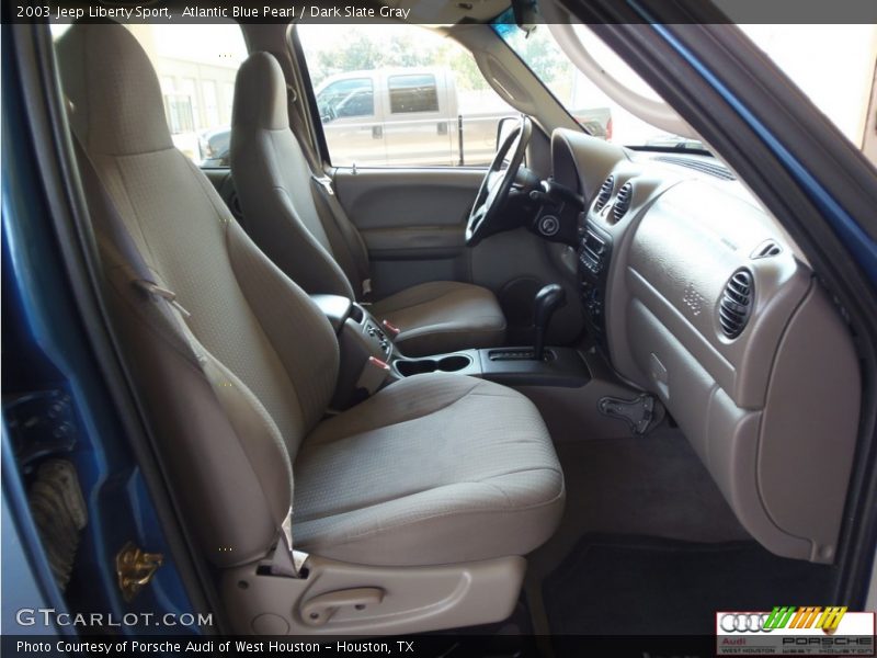 Atlantic Blue Pearl / Dark Slate Gray 2003 Jeep Liberty Sport