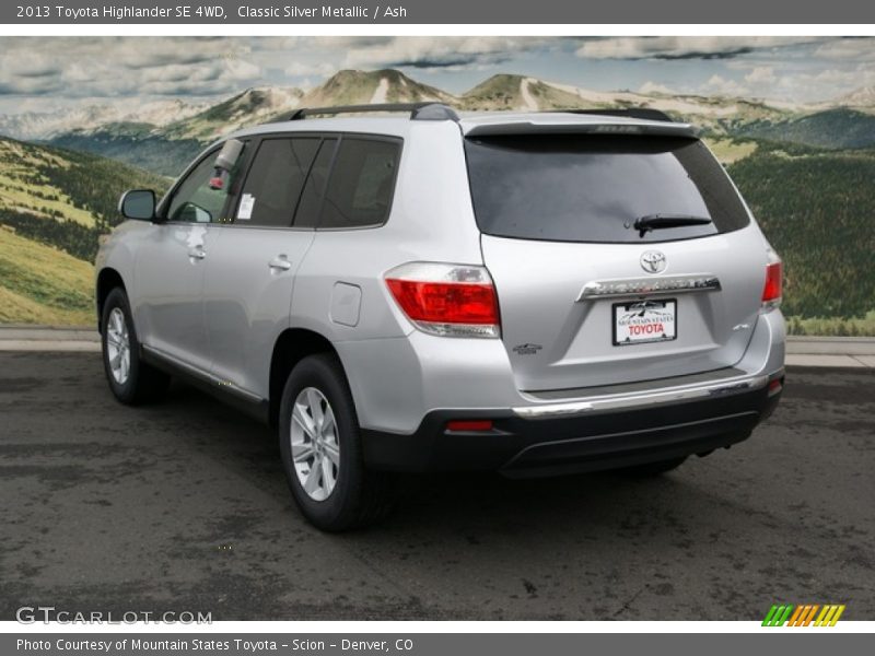 Classic Silver Metallic / Ash 2013 Toyota Highlander SE 4WD