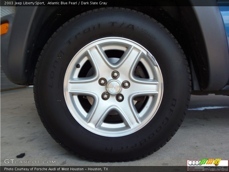 Atlantic Blue Pearl / Dark Slate Gray 2003 Jeep Liberty Sport
