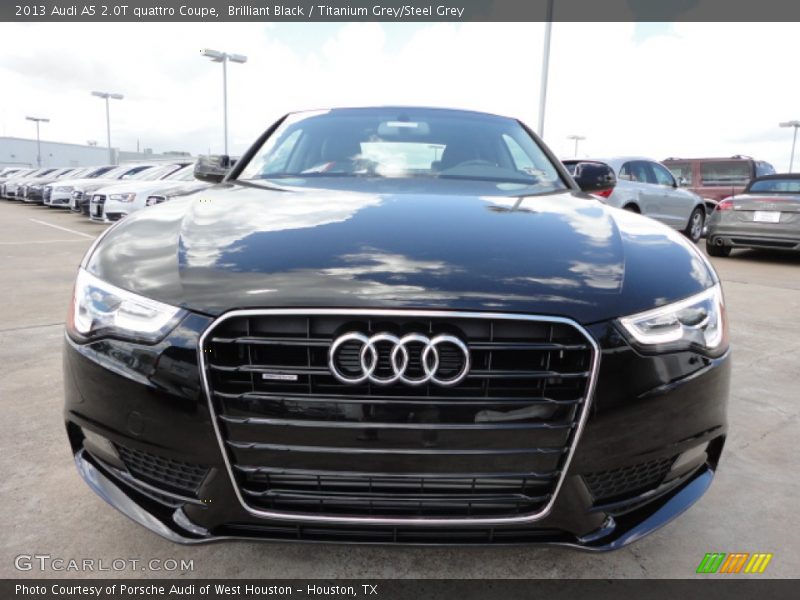 Brilliant Black / Titanium Grey/Steel Grey 2013 Audi A5 2.0T quattro Coupe