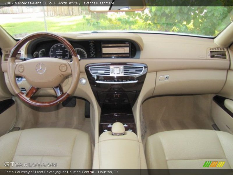 Arctic White / Savanna/Cashmere 2007 Mercedes-Benz CL 550