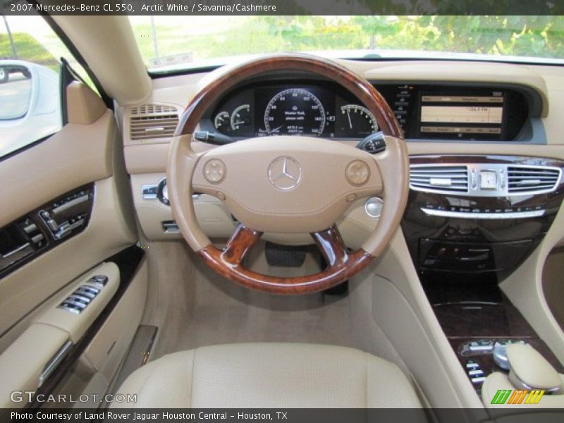 Arctic White / Savanna/Cashmere 2007 Mercedes-Benz CL 550