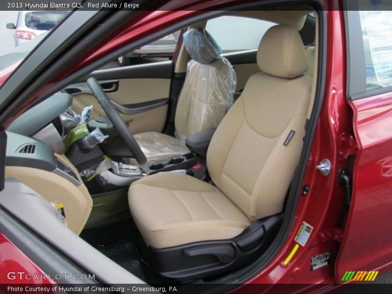 Red Allure / Beige 2013 Hyundai Elantra GLS