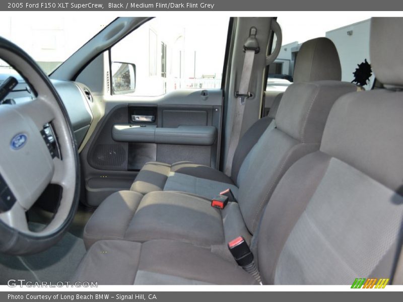 Black / Medium Flint/Dark Flint Grey 2005 Ford F150 XLT SuperCrew