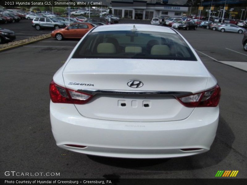 Shimmering White / Camel 2013 Hyundai Sonata GLS