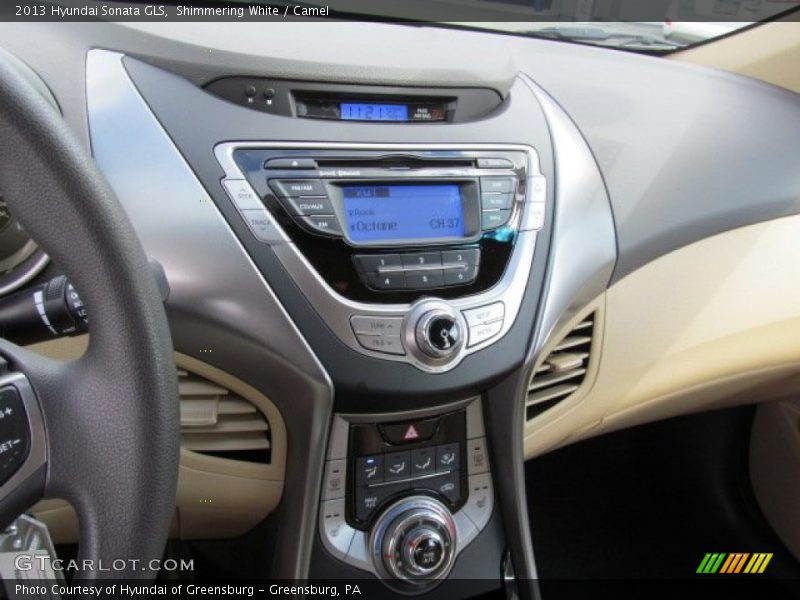 Shimmering White / Camel 2013 Hyundai Sonata GLS