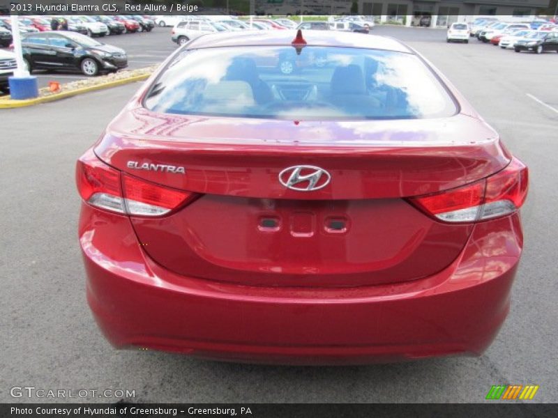 Red Allure / Beige 2013 Hyundai Elantra GLS