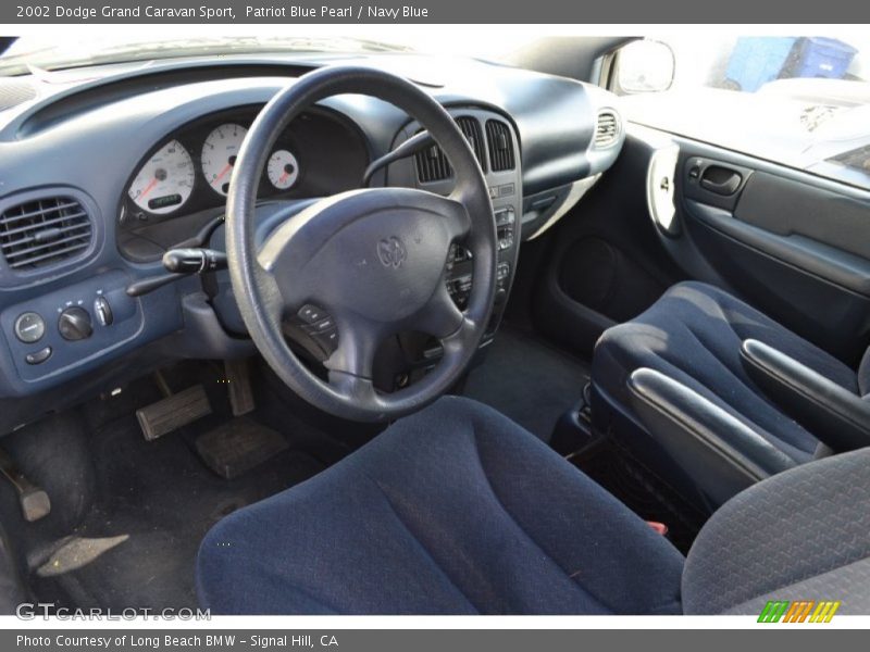 Patriot Blue Pearl / Navy Blue 2002 Dodge Grand Caravan Sport