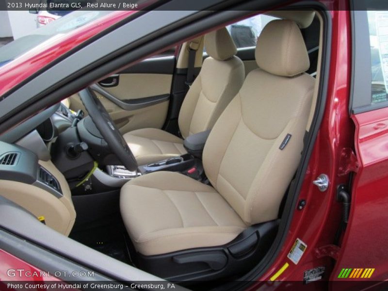 Red Allure / Beige 2013 Hyundai Elantra GLS