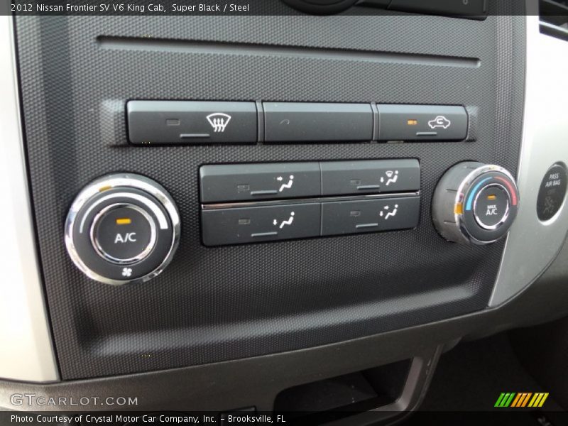 Super Black / Steel 2012 Nissan Frontier SV V6 King Cab