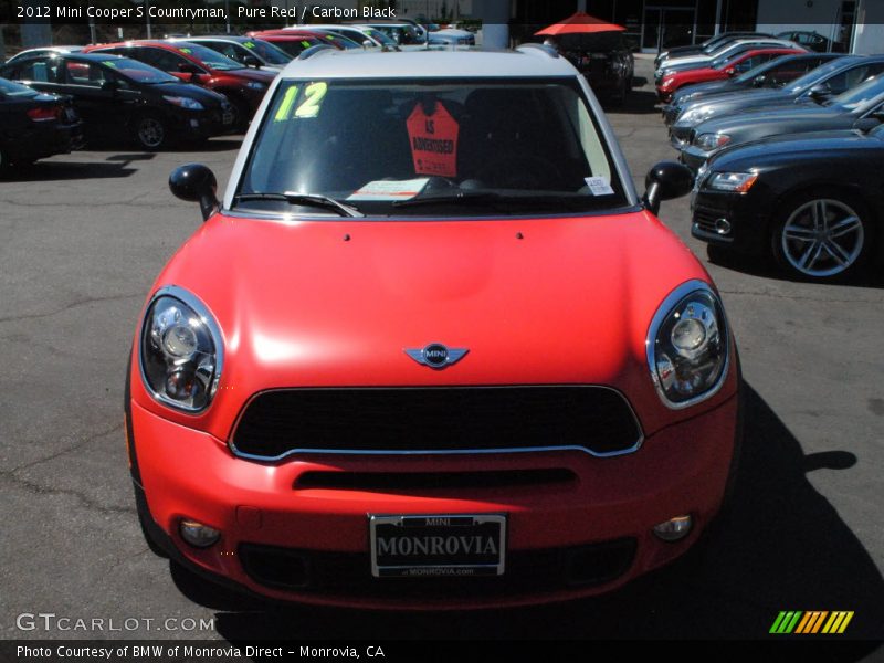 Pure Red / Carbon Black 2012 Mini Cooper S Countryman