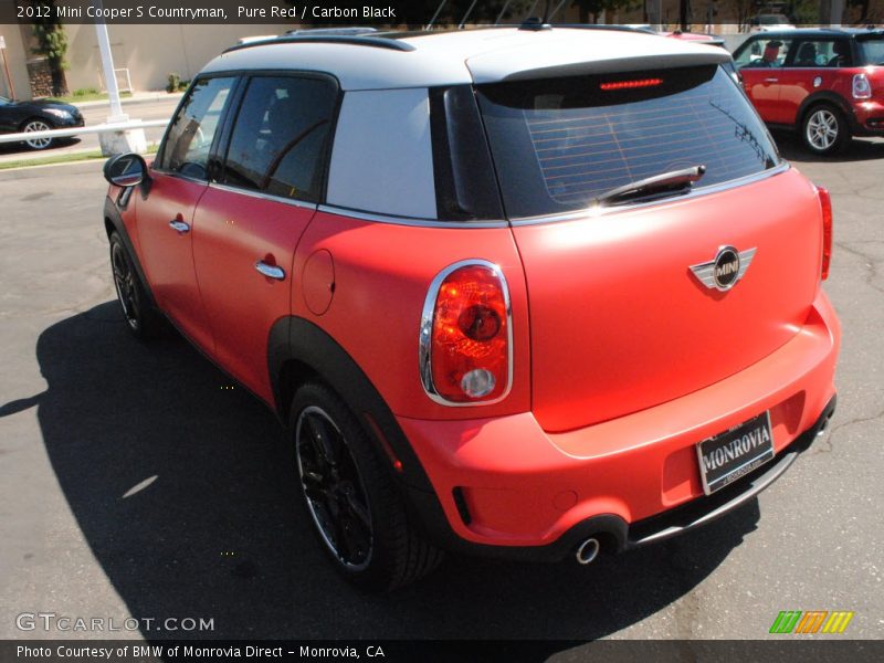 Pure Red / Carbon Black 2012 Mini Cooper S Countryman