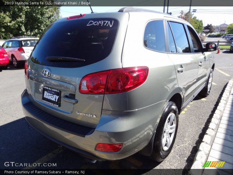Natural Khaki / Beige 2009 Hyundai Santa Fe GLS