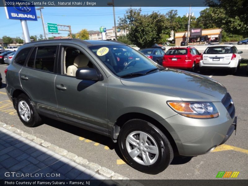 Natural Khaki / Beige 2009 Hyundai Santa Fe GLS