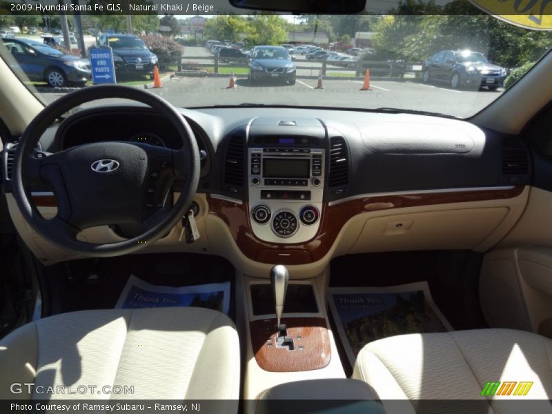 Natural Khaki / Beige 2009 Hyundai Santa Fe GLS