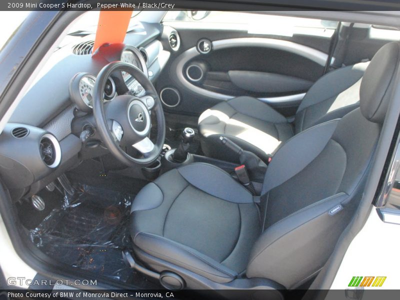 Pepper White / Black/Grey 2009 Mini Cooper S Hardtop