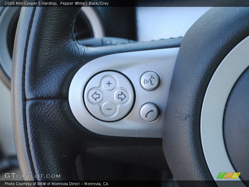 Pepper White / Black/Grey 2009 Mini Cooper S Hardtop