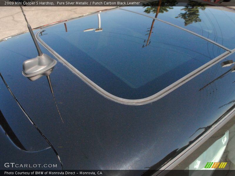 Pure Silver Metallic / Punch Carbon Black Leather 2009 Mini Cooper S Hardtop