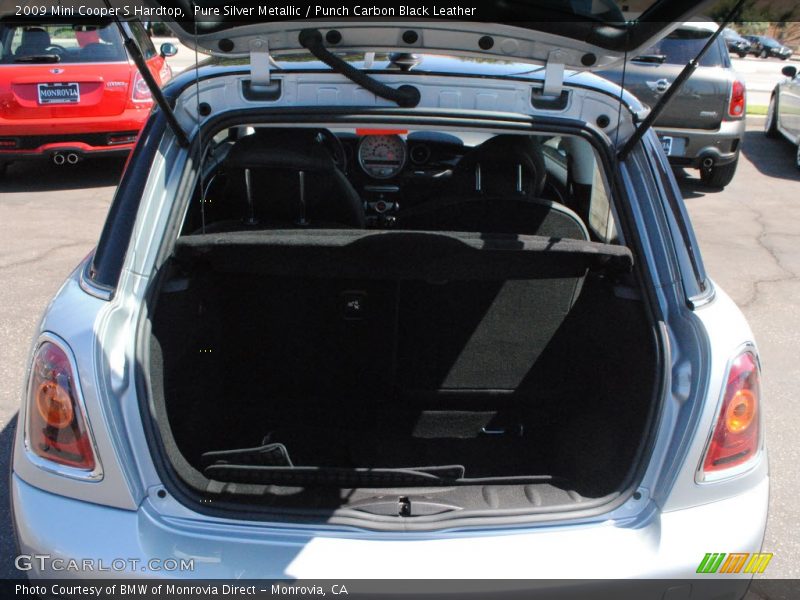 Pure Silver Metallic / Punch Carbon Black Leather 2009 Mini Cooper S Hardtop