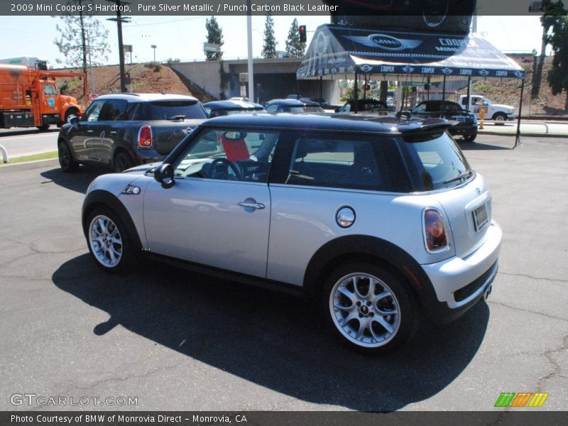 Pure Silver Metallic / Punch Carbon Black Leather 2009 Mini Cooper S Hardtop