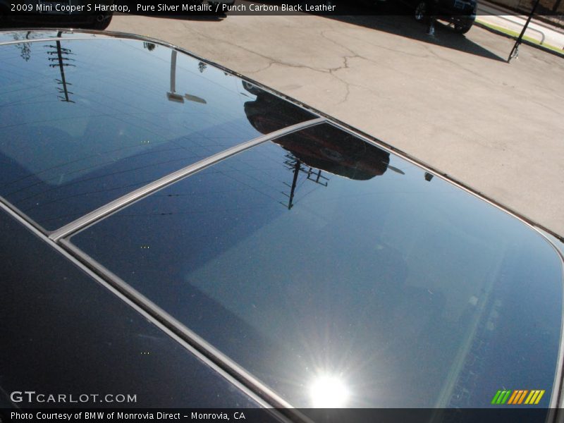 Pure Silver Metallic / Punch Carbon Black Leather 2009 Mini Cooper S Hardtop