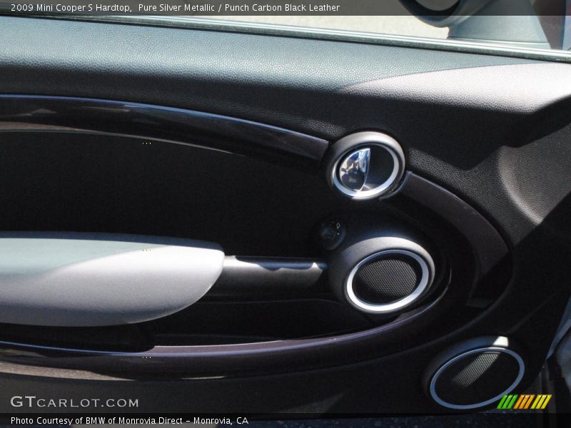 Pure Silver Metallic / Punch Carbon Black Leather 2009 Mini Cooper S Hardtop