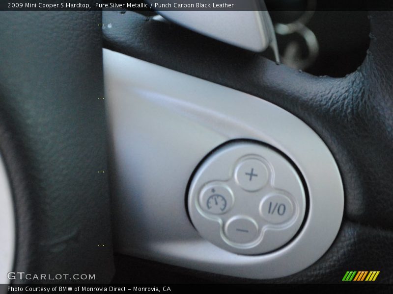 Pure Silver Metallic / Punch Carbon Black Leather 2009 Mini Cooper S Hardtop