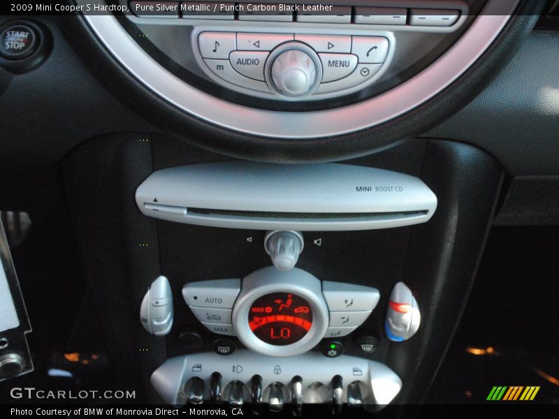 Pure Silver Metallic / Punch Carbon Black Leather 2009 Mini Cooper S Hardtop