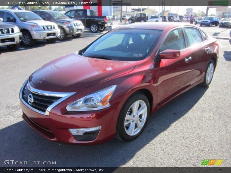 Cayenne Red / Charcoal 2013 Nissan Altima 2.5 SV