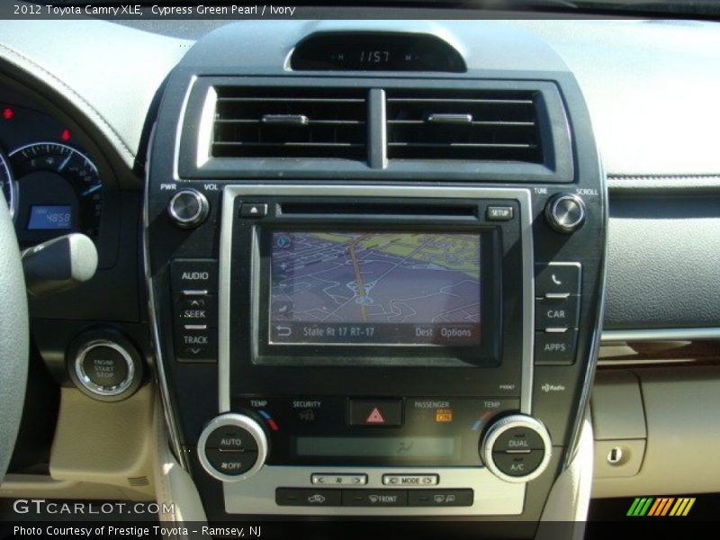 Cypress Green Pearl / Ivory 2012 Toyota Camry XLE