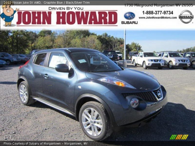 Graphite Blue / Black/Silver Trim 2012 Nissan Juke SV AWD