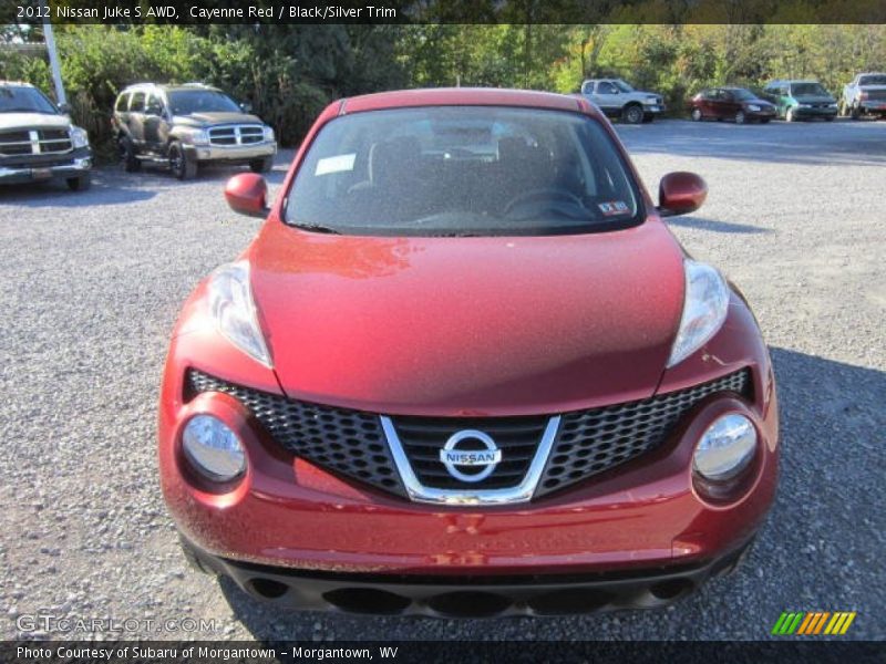 Cayenne Red / Black/Silver Trim 2012 Nissan Juke S AWD