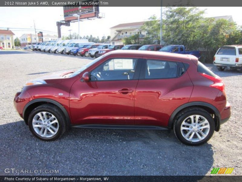 Cayenne Red / Black/Silver Trim 2012 Nissan Juke S AWD